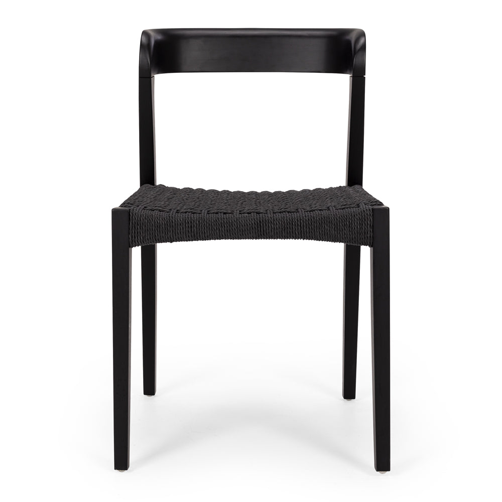 Haast Dining Chair Black Front on