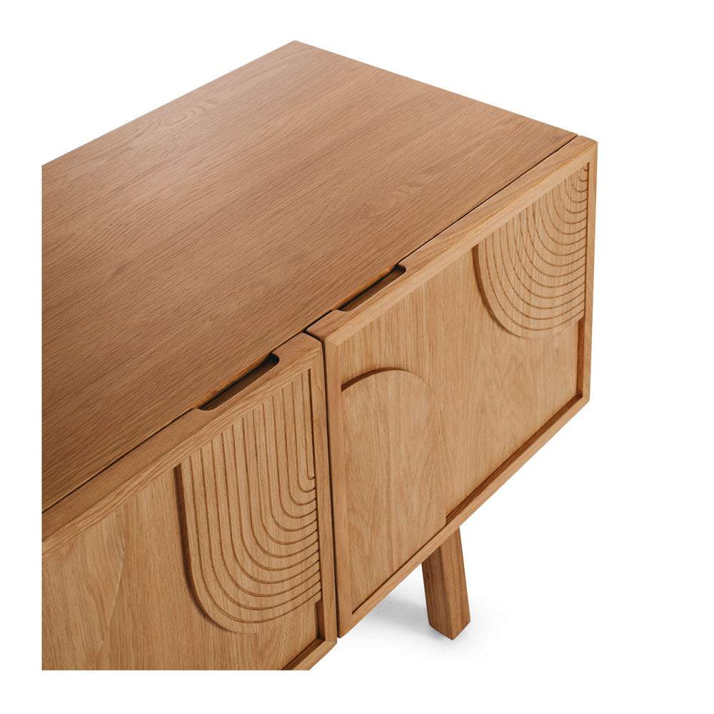 ARC Entertainment Unit (Natural Oak) Door Detail