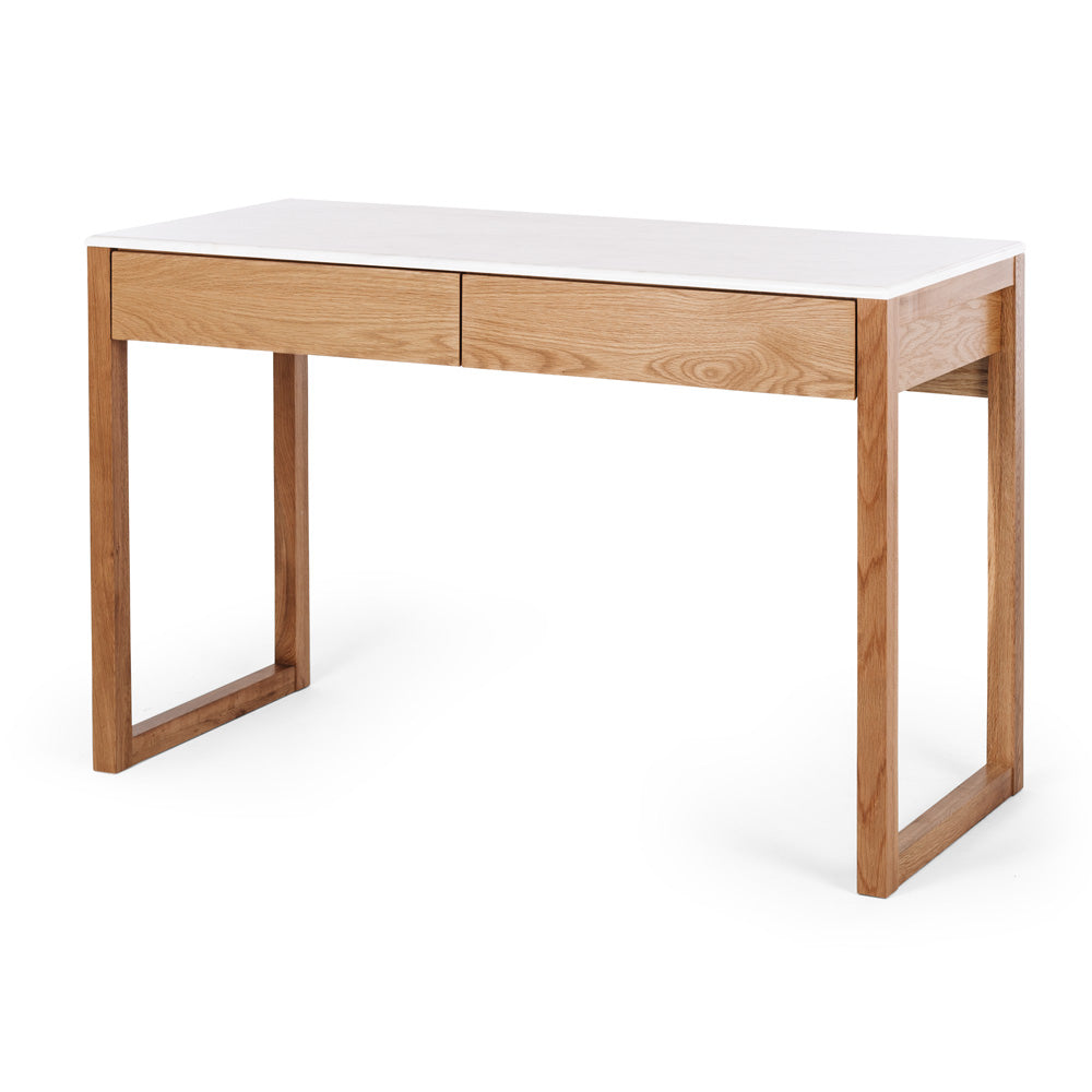 Avalon Natural Oak Desk (Marble Top)