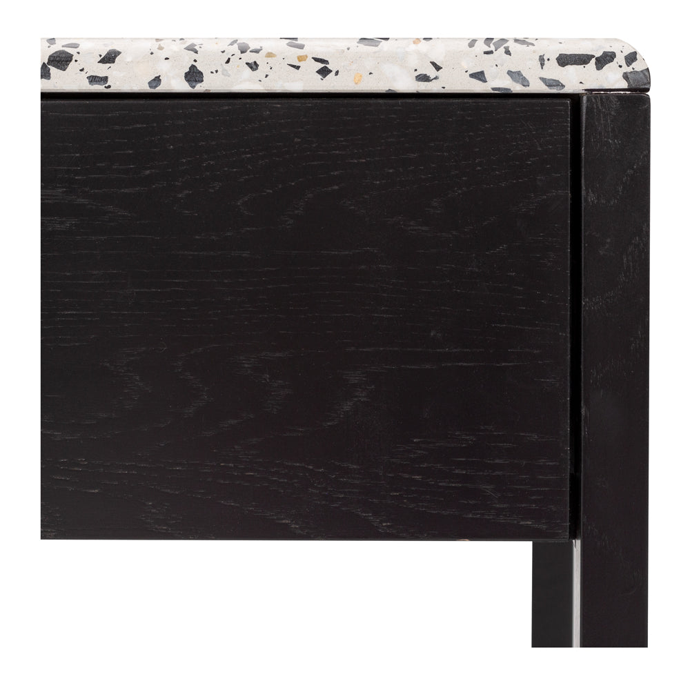 Avalon Bedside Cabinet with Terrazzo Top Close up