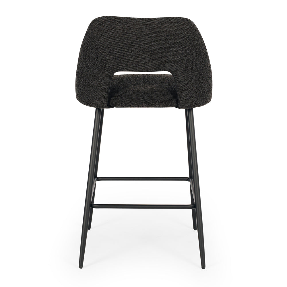 Cinderella Barstool Boucle Anthracite Back