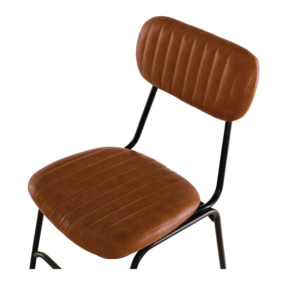 Datsun Chair Vintage Tan PU Accent