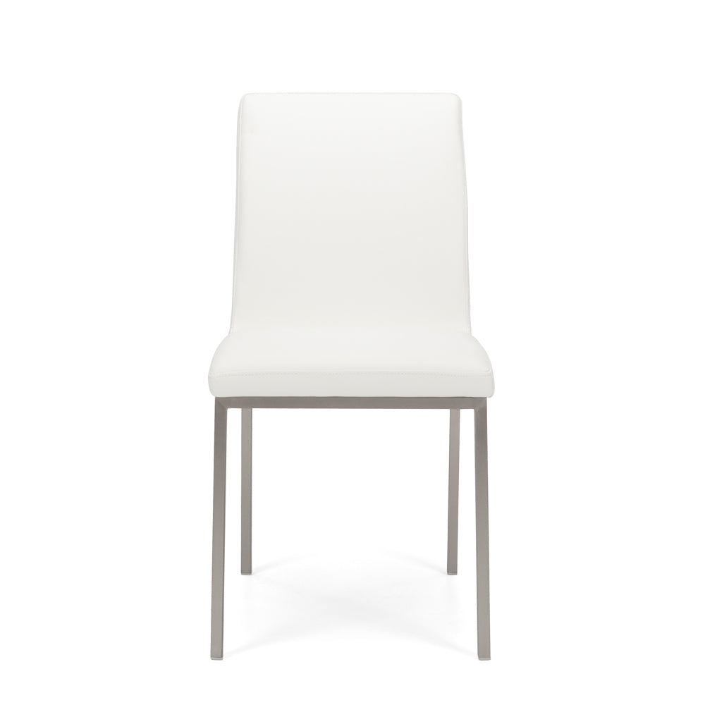 Bristol Dining Chair White Front On 