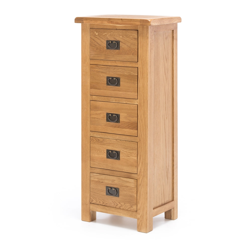 Salisbury Tallboy 5 drawer Angle