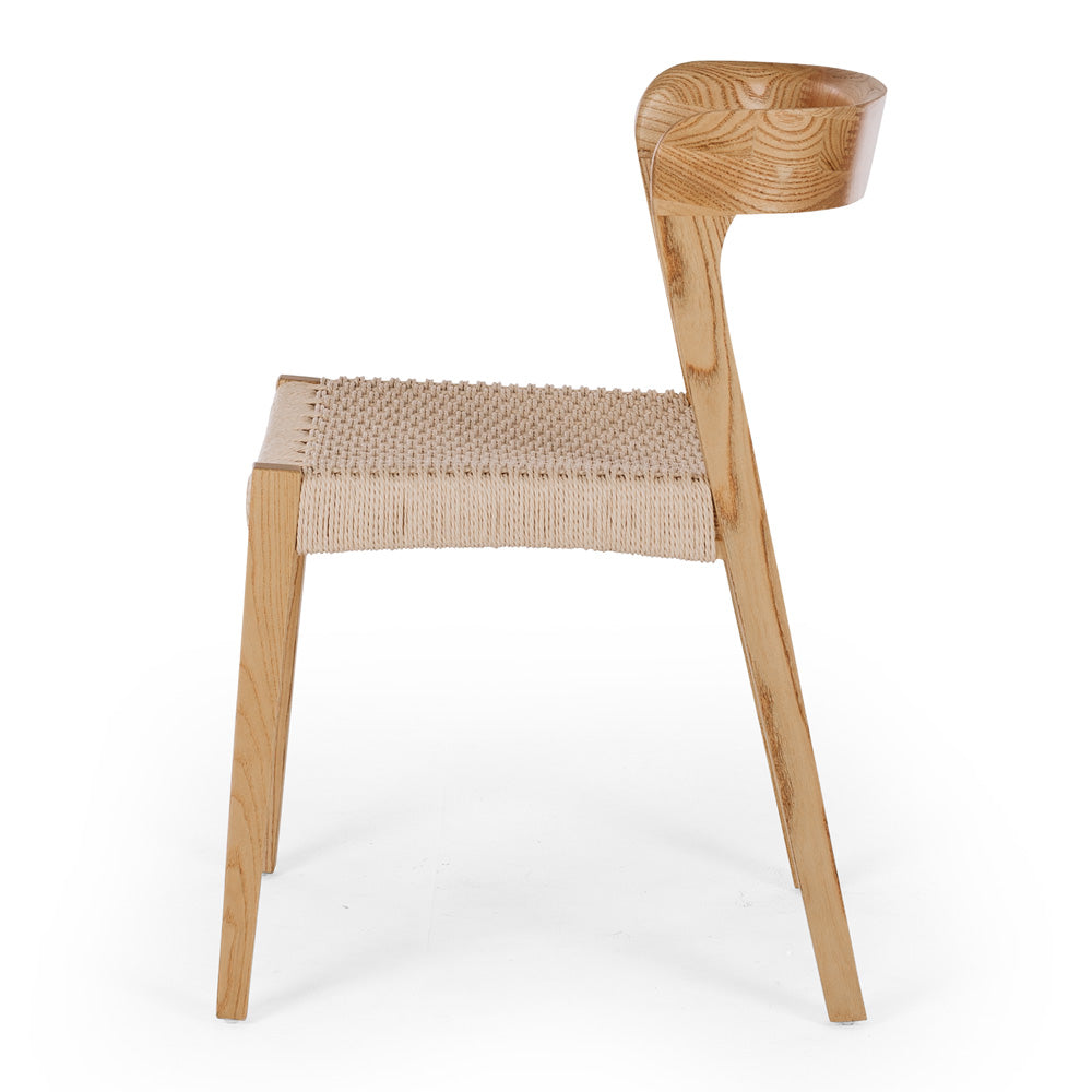 Haast Chair Natural Rope Seat Side On 