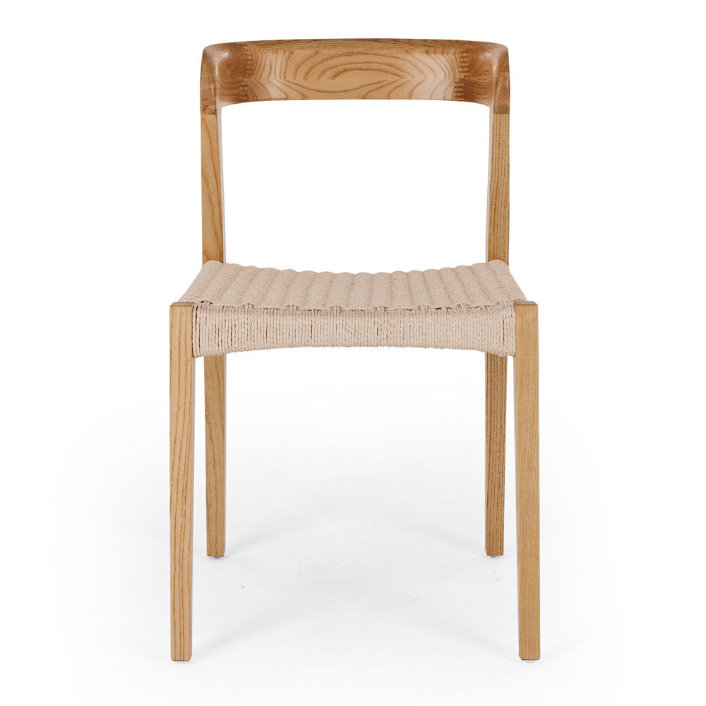 Haast Chair Natural Rope Seat Front 