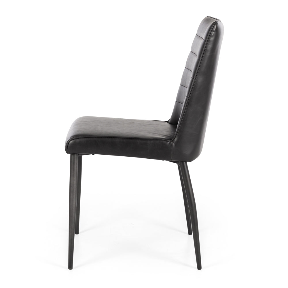 Hansel Chair Vintage Black Side On 