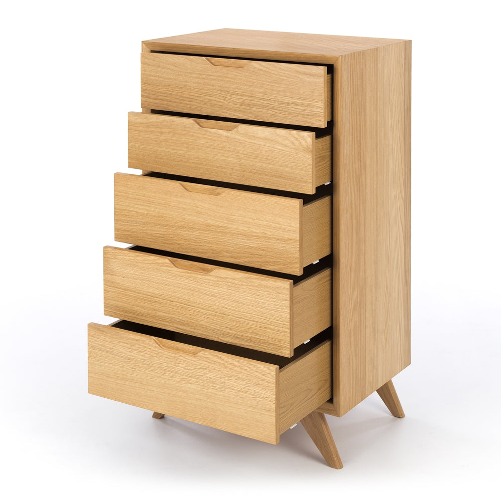 Norway 5drw Tall Chest Open Drawers