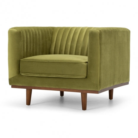 Madison Armchair Greenery Velvet