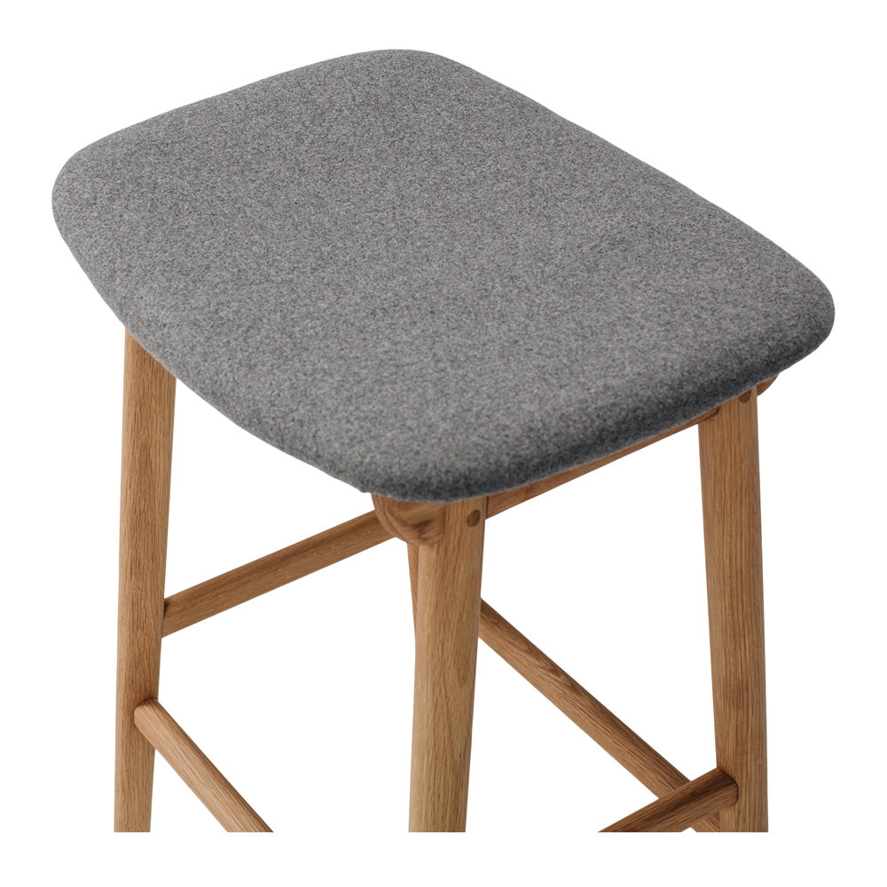 Niles Barstool Natural Fabric Seat Seat 