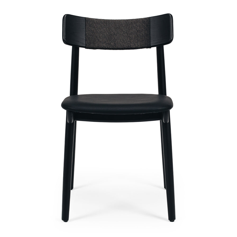 Niles Dining Chair Black Front 