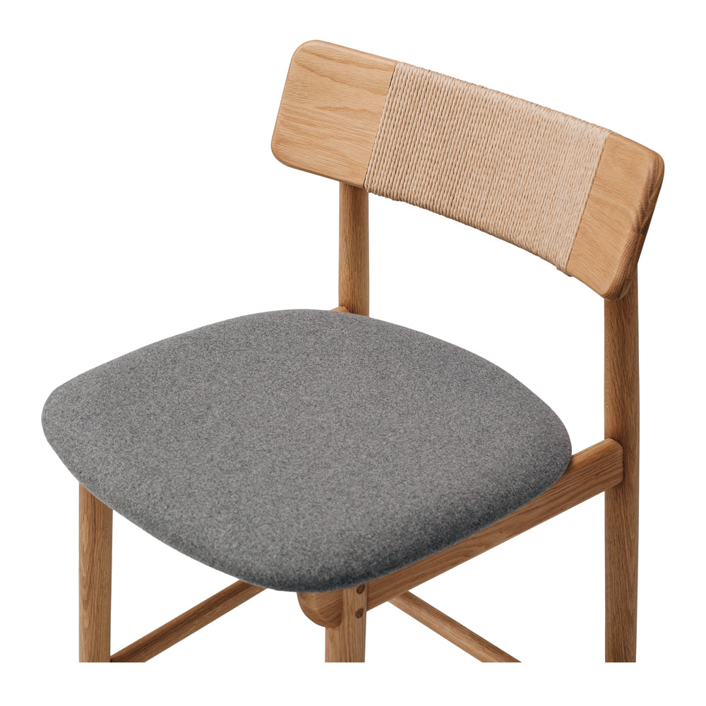 Niles Highback Barstool Natural Fabric Seat Seat 