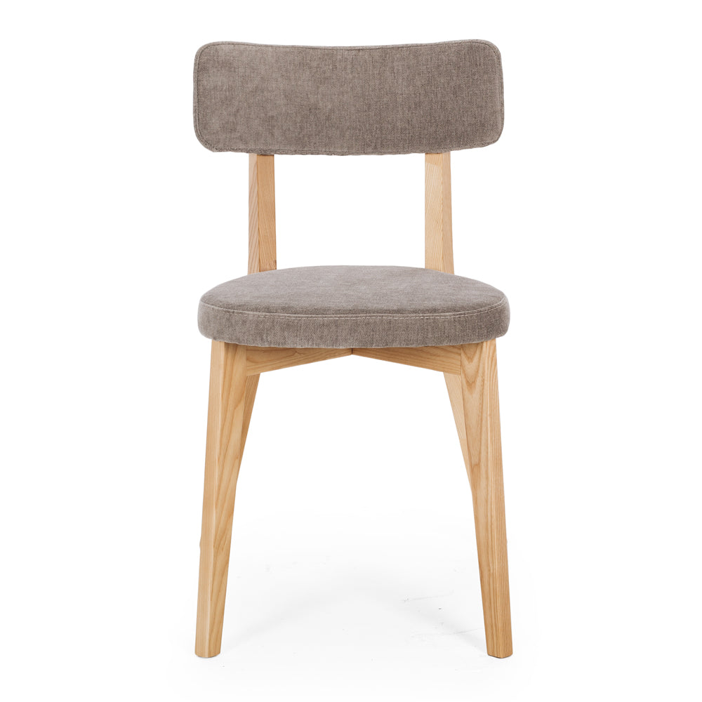 Prego Dining Chair Mist Grey Front 