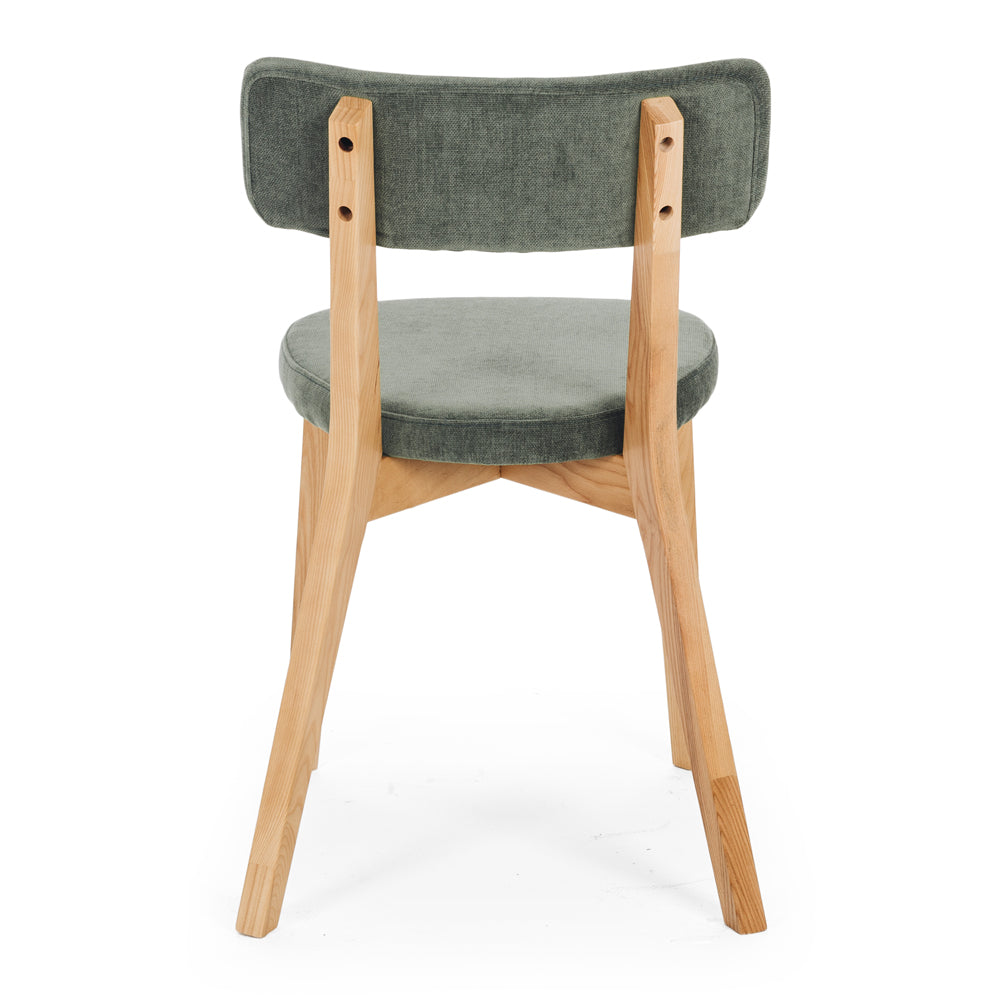 Prego Dining Chair Spruce Green  Back 