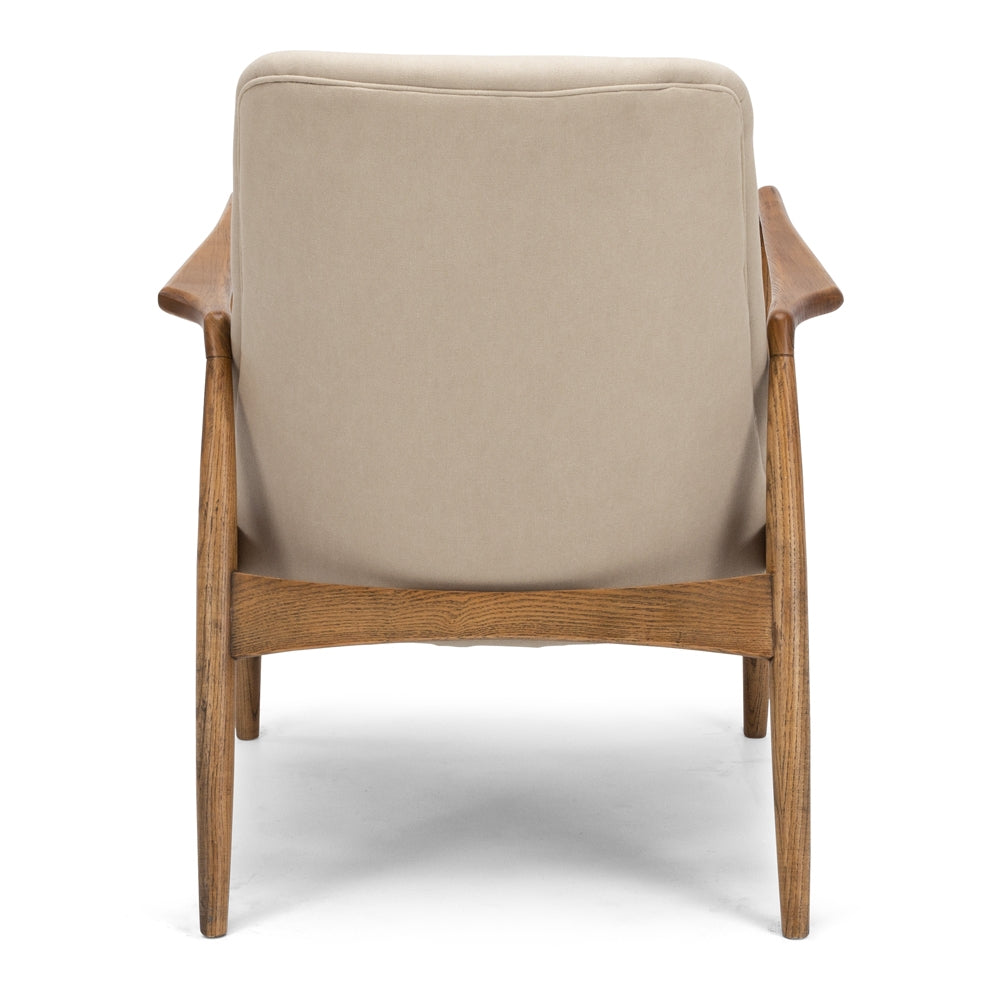 Steiner Armchair Canvas Cement Back 