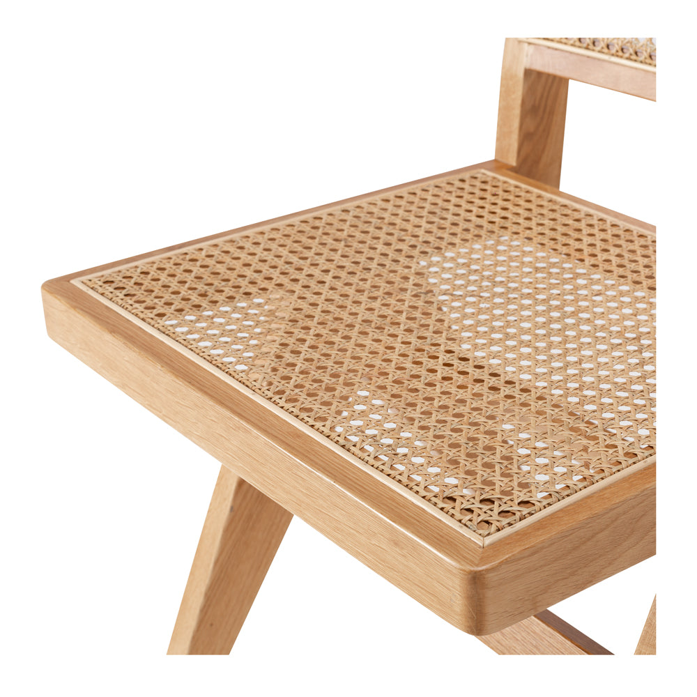 Palma Chair Natural Rattan Seat Close Up 