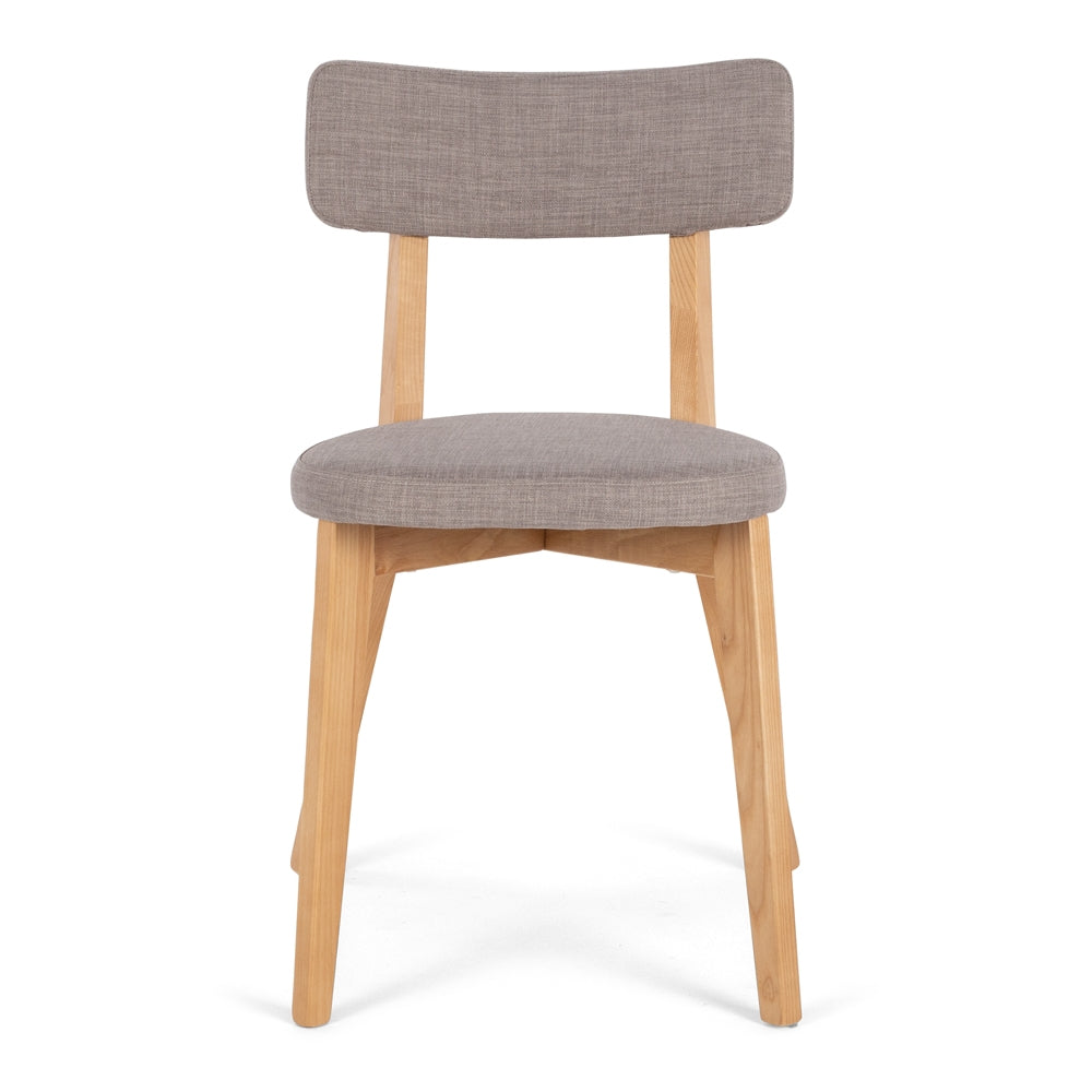 Prego Dining Chair Light Grey Front 