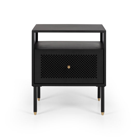 Dawn Bedside (Black) 1 drawer