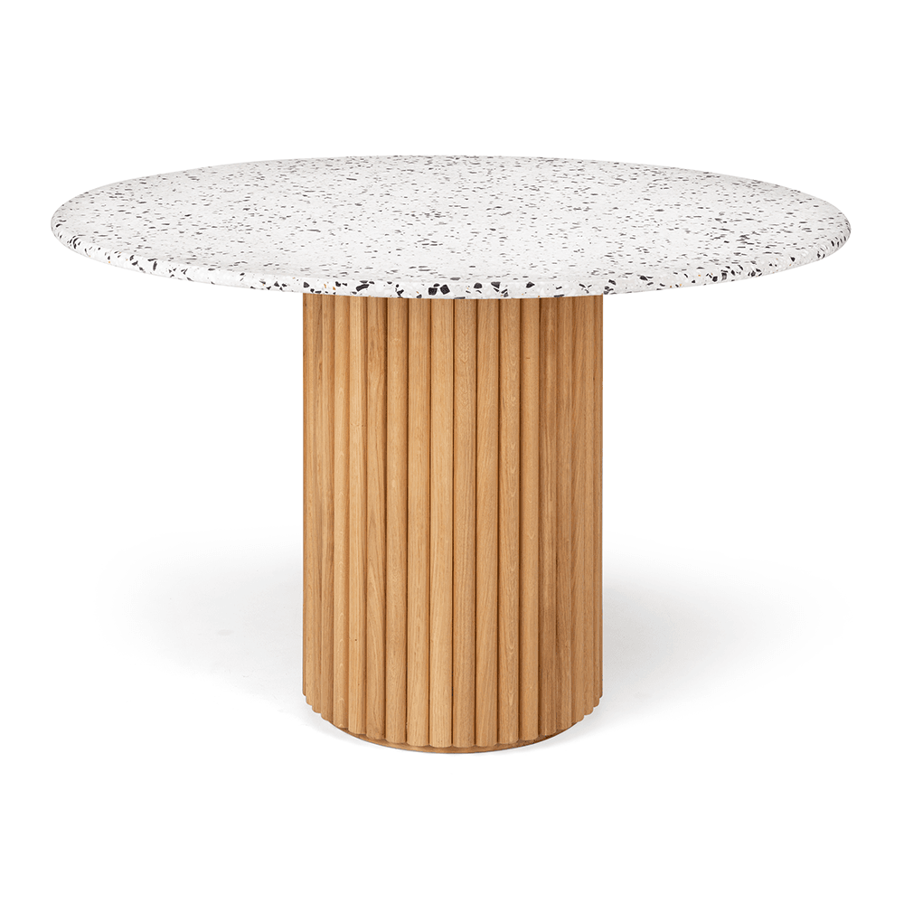 Terrazzo Dining Table 120rd (Natural Oak)