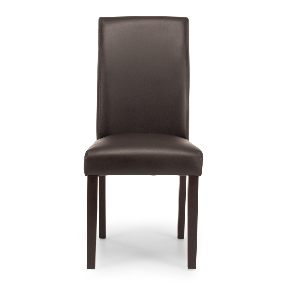 Vienna Traditional Dining Chair Dark Brown Front 
