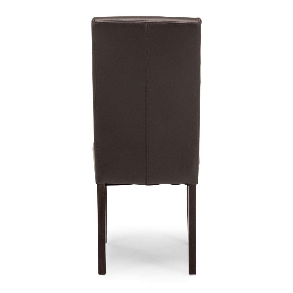Vienna Traditional Dining Chair Dark Brown Back 