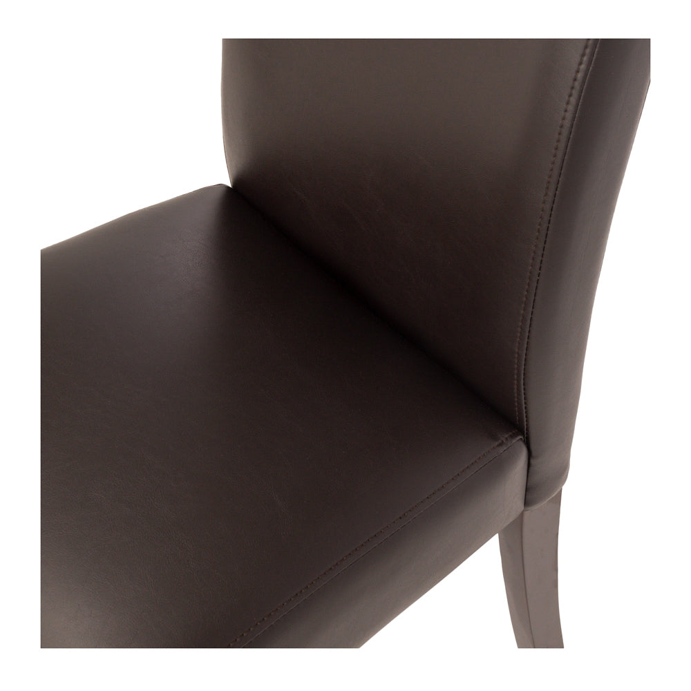 Vienna Traditional Dining Chair Dark Brown Accent